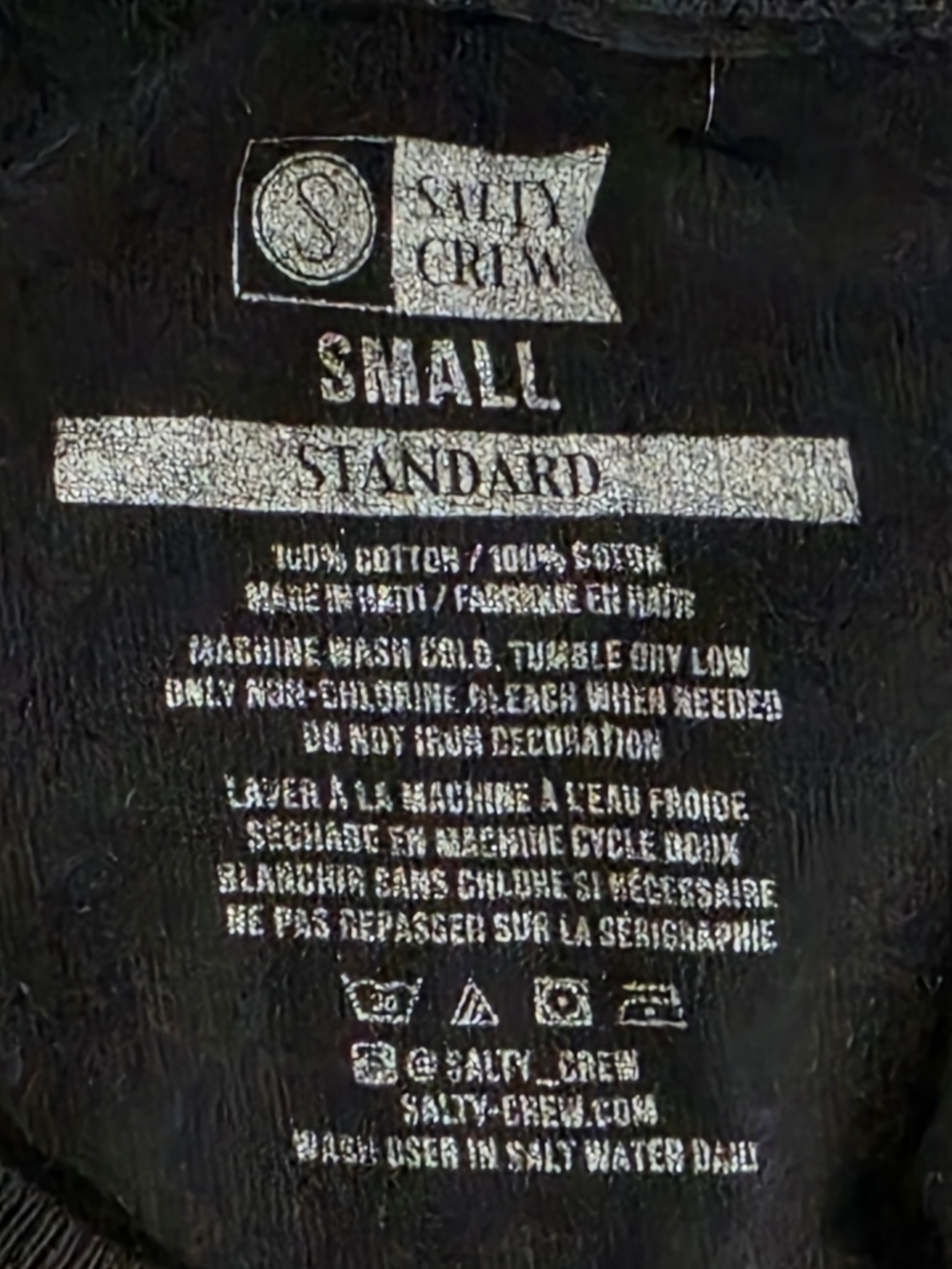 Salty Crew Men's Black Graphic Short Sleeve T-Shirt Size S - Picture 9 of 10